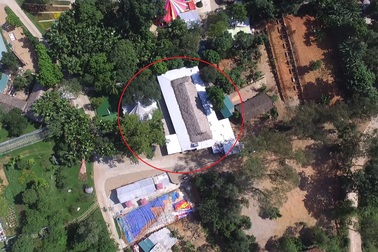 Hình ảnh công trình xây dựng trái phép trong Khu di tích Đền Hùng