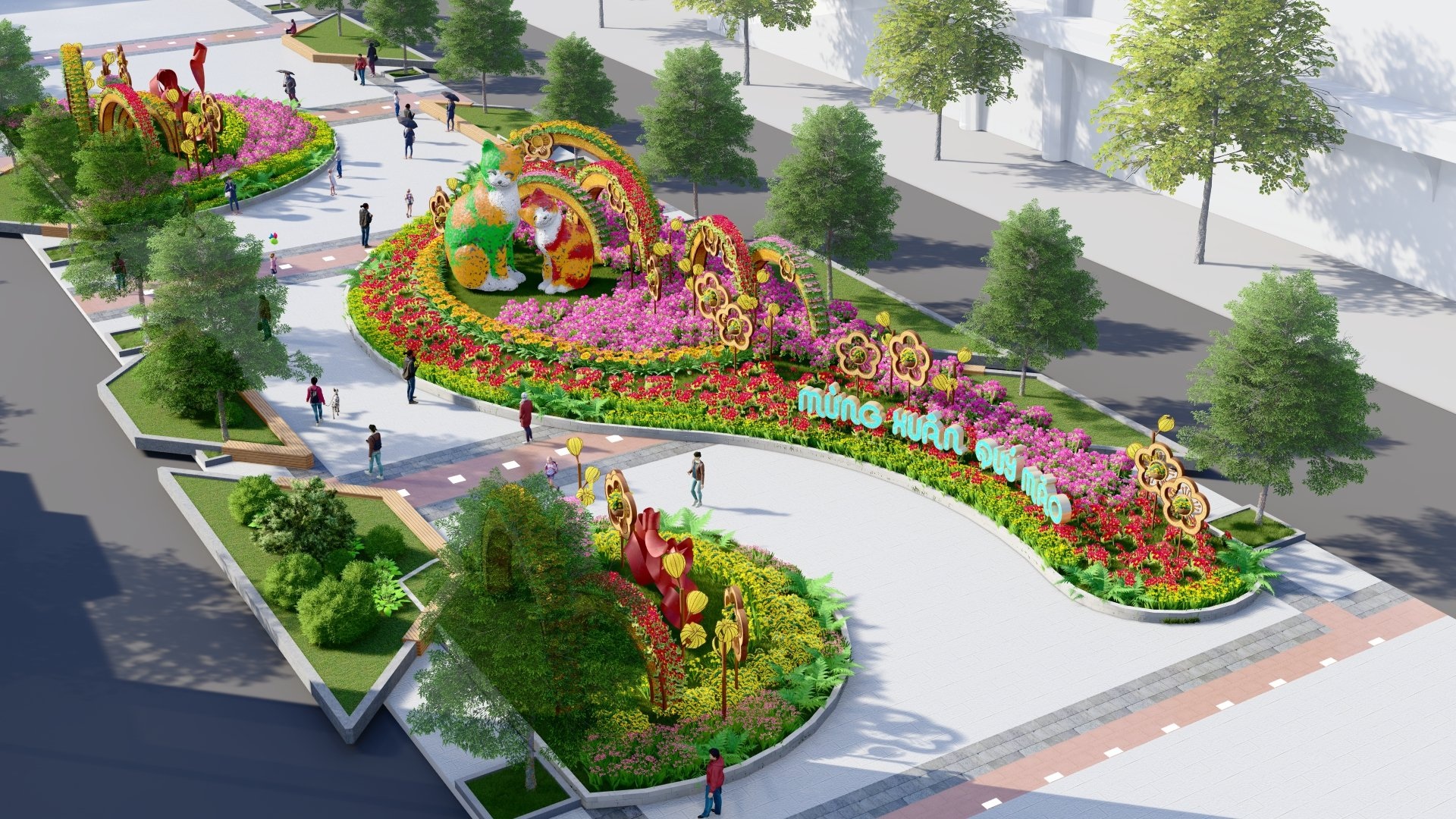 Diện mạo Đường hoa Nguyễn Huệ TPHCM Tết Quý Mão 2023 - 7 Diện mạo Đường hoa Nguyễn Huệ TPHCM Tết Quý Mão 2023 - 7