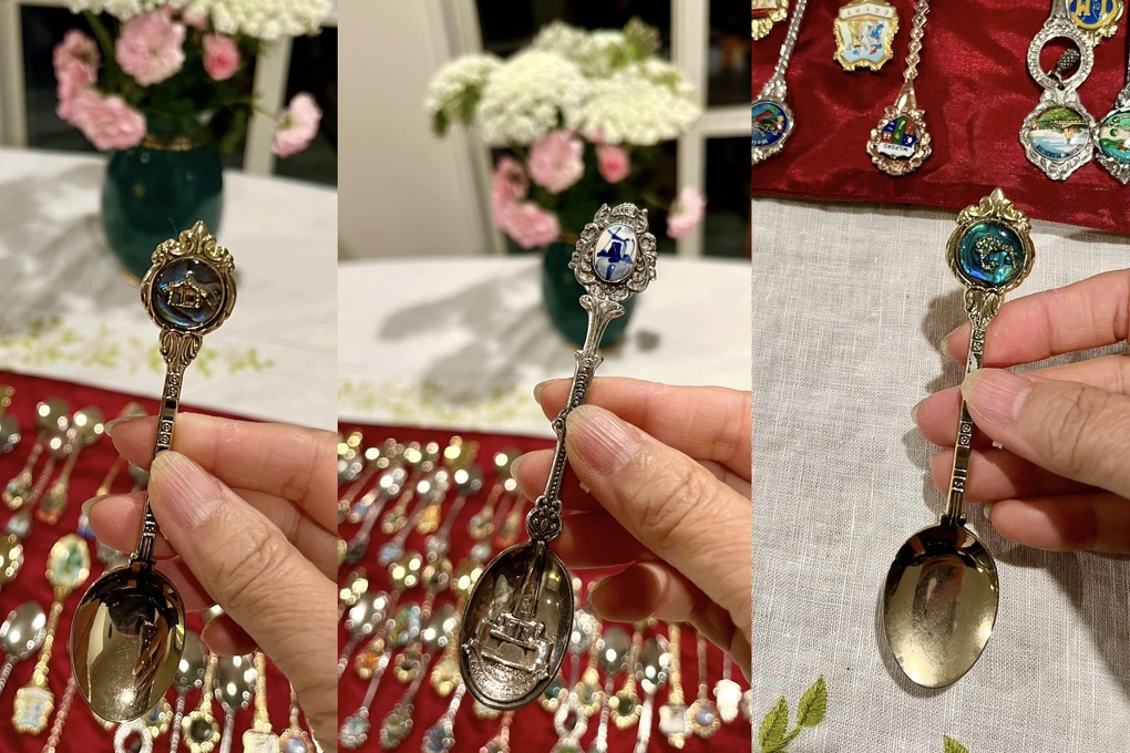 Người phụ nữ Việt đi qua 55 quốc gia, sưu tập hàng nghìn thìa bạc độc lạ - 2 Người phụ nữ Việt đi qua 55 quốc gia, sưu tập hàng nghìn thìa bạc độc lạ - 2
