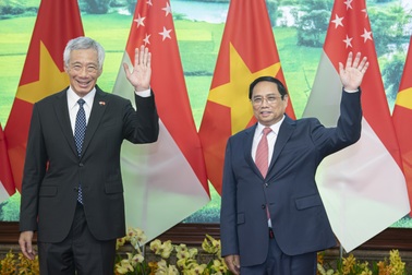 Toàn cảnh Lễ đón Thủ tướng Lý Hiển Long thăm chính thức Việt Nam