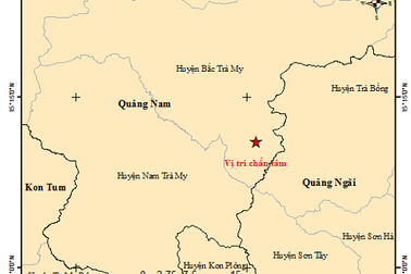 Động đất 3 độ richter ở khu vực thủy điện Sông Tranh 2