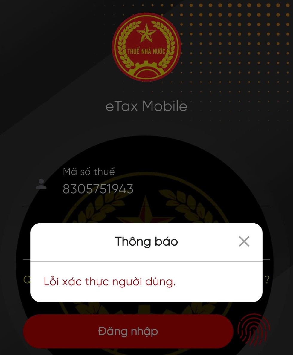 Cách cập nhật mã số thuế và xử lý lỗi khi không thể đăng nhập eTax Mobile - 1 Cách cập nhật mã số thuế và xử lý lỗi khi không thể đăng nhập eTax Mobile - 1