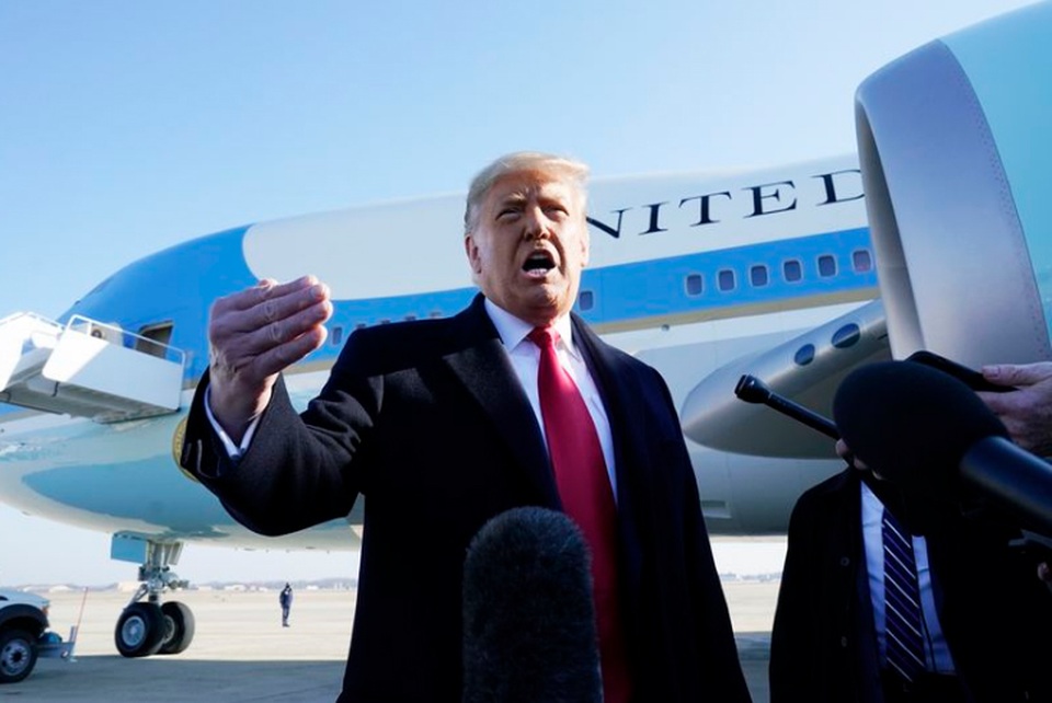Ông Trump bác bỏ trách nhiệm trong vụ bạo loạn tại quốc hội - 1 Ông Trump bác bỏ trách nhiệm trong vụ bạo loạn tại quốc hội - 1