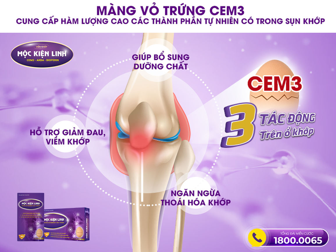 7 lý do người bị viêm khớp, thoái hóa khớp nên lựa chọn viên xương khớp Mộc kiện linh - 3 7 lý do người bị viêm khớp, thoái hóa khớp nên lựa chọn viên xương khớp Mộc kiện linh - 3