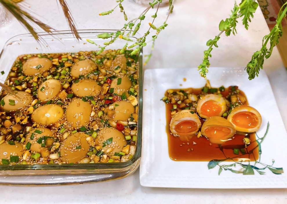 Trứng lòng đào ngâm nước tương cực ngon - 1 Trứng lòng đào ngâm nước tương cực ngon - 1