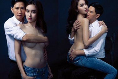 Mỹ nhân chuyển giới Thái Lan chụp ảnh “nóng” cùng tài tử Hoa ngữ 