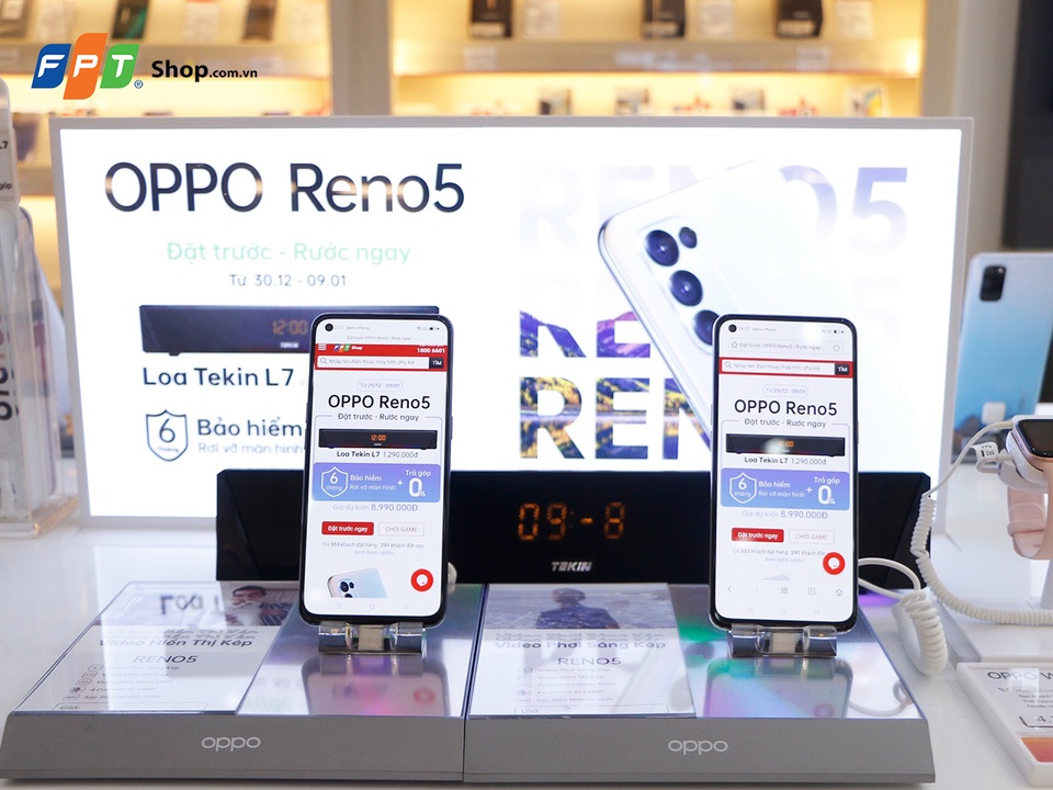 Đặt trước OPPO Reno5, FPT Shop tặng loa bluetooth trị giá 1,29 triệu đồng - 2 Đặt trước OPPO Reno5, FPT Shop tặng loa bluetooth trị giá 1,29 triệu đồng - 2