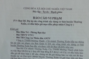 Bỏ qua chỉ đạo, Ban QLDA huyện Thường Xuân vẫn “giam vốn” nhà thầu