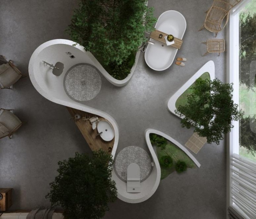 Những concept thiết kế phòng tắm độc lạ của các nhà thiết kế nội thất trẻ Việt - 1 Những concept thiết kế phòng tắm độc lạ của các nhà thiết kế nội thất trẻ Việt - 1