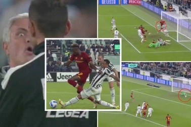 AS Roma của Mourinho thất bại trước Juventus ở trận đấu tranh cãi