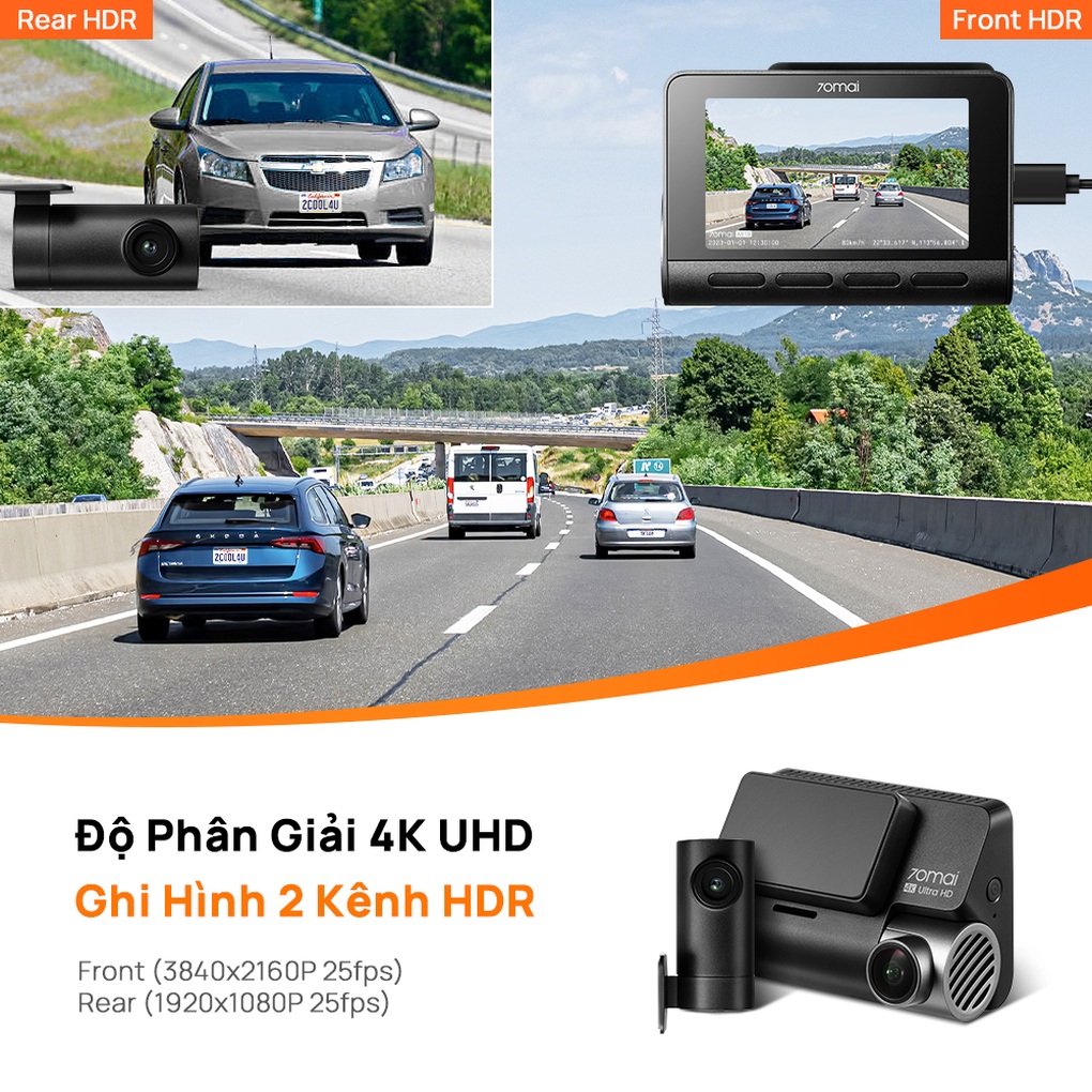 70mai trình làng camera hành trình A810, nâng cấp chip mới - 3 70mai trình làng camera hành trình A810, nâng cấp chip mới - 3