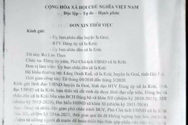 Bị tố nợ tiền không trả, phó chủ tịch xã nộp đơn xin nghỉ việc