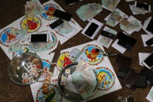 Phá sới xóc “bầu cua”, thu giữ hơn 100 triệu đồng