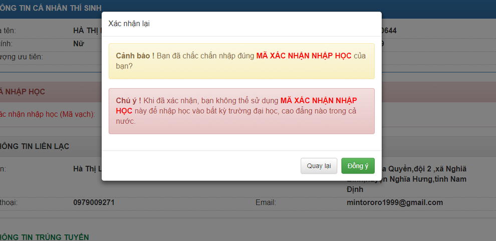 Thí sinh xác nhận nhập học trực tuyến vào ĐH Quốc gia Hà Nội từ ngày 17/9 - 7 Thí sinh xác nhận nhập học trực tuyến vào ĐH Quốc gia Hà Nội từ ngày 17/9 - 7