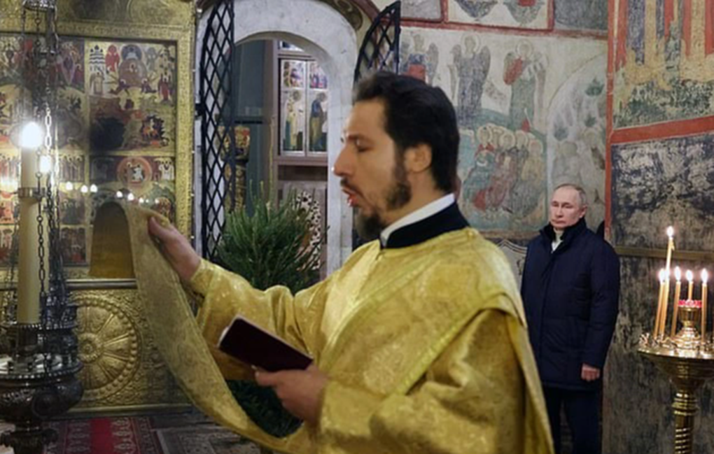Tổng thống Putin đón Giáng sinh tại Nhà thờ trong Điện Kremlin - 1 Tổng thống Putin đón Giáng sinh tại Nhà thờ trong Điện Kremlin - 1