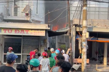 Cháy căn nhà khóa trái cửa cạnh chợ Vĩnh Bảo, Kiên Giang