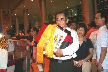 Cung nghinh xá lợi Phật từ Ấn Độ về Việt Nam