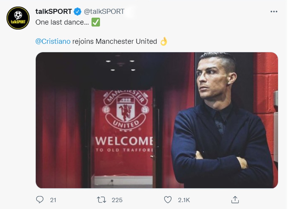 Truyền thông Anh chào đón C.Ronaldo trở lại - 12 Truyền thông Anh chào đón C.Ronaldo trở lại - 12