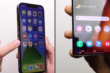 Đọ độ bền Galaxy Note20 Ultra và iPhone 12 Pro Max khi thả rơi tự do