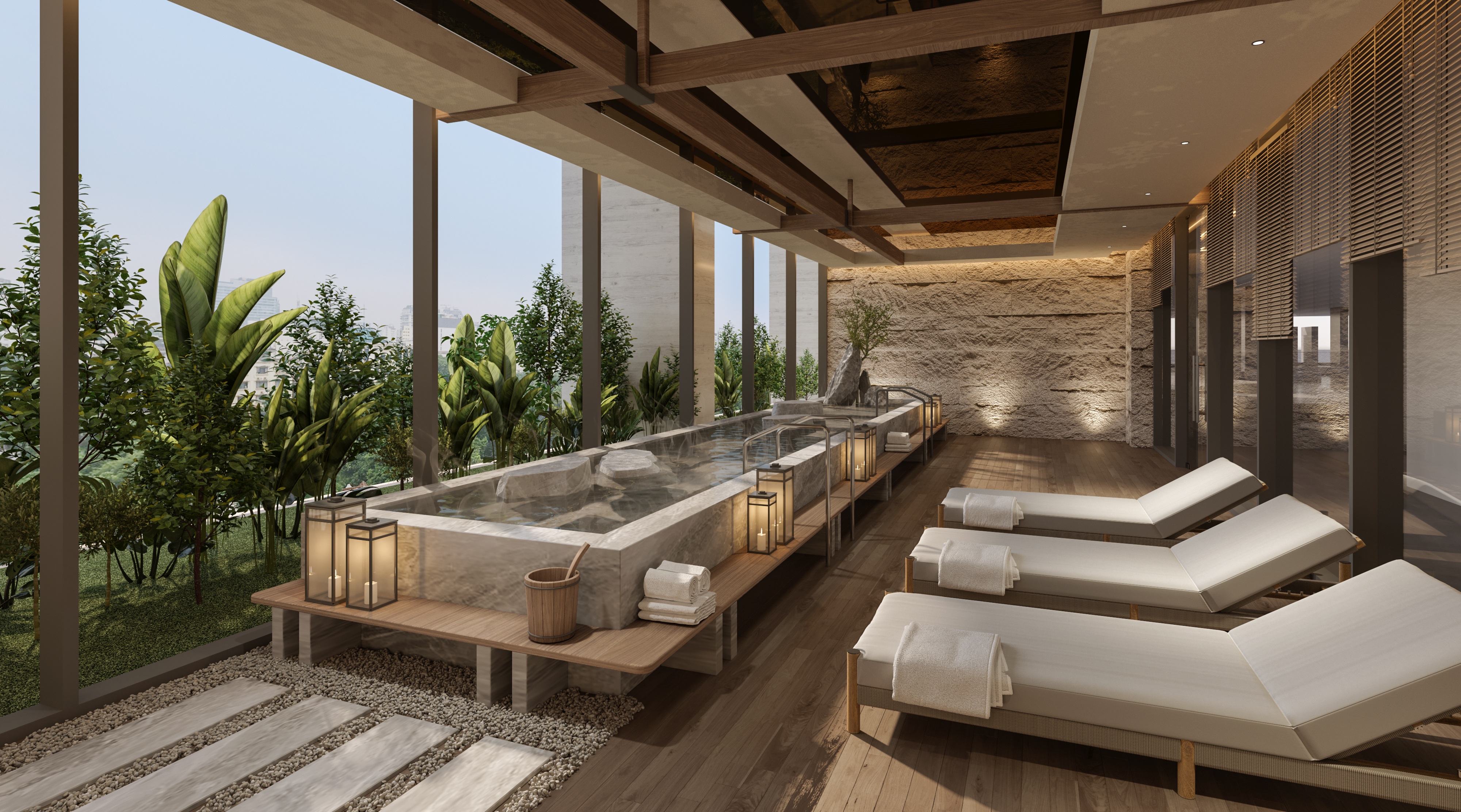 Pemandian air panas onsen: Manfaat kesehatan yang luar biasa di Essensia Sky - 2 Khoáng nóng onsen: Tiện ích sức khỏe nổi bật tại Essensia Sky - 2