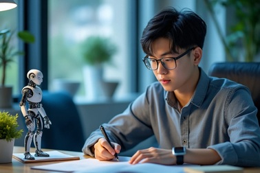 Dùng trí tuệ nhân tạo làm bài tập: Đèn đỏ và đèn xanh