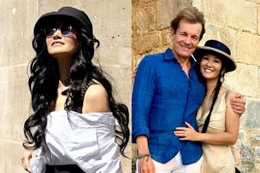 Hồng Nhung ở Paris: Thoải mái mặc gợi cảm, viên mãn bên bạn trai Tây