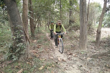 Trang bị xe đạp cho cán bộ đi tuần tra rừng quốc gia