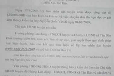Chỉ đạo làm rõ nội dung đơn của ông Nguyễn Quốc Văn
