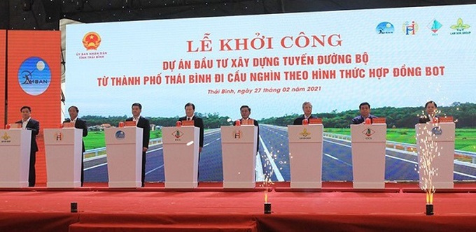 Thái Bình khởi công xây dựng tuyến đường bộ BOT với số vốn đầu tư trên 2.500 tỷ đồng - Ảnh 1. Thái Bình khởi công xây dựng tuyến đường bộ BOT với số vốn đầu tư trên 2.500 tỷ đồng - Ảnh 1.
