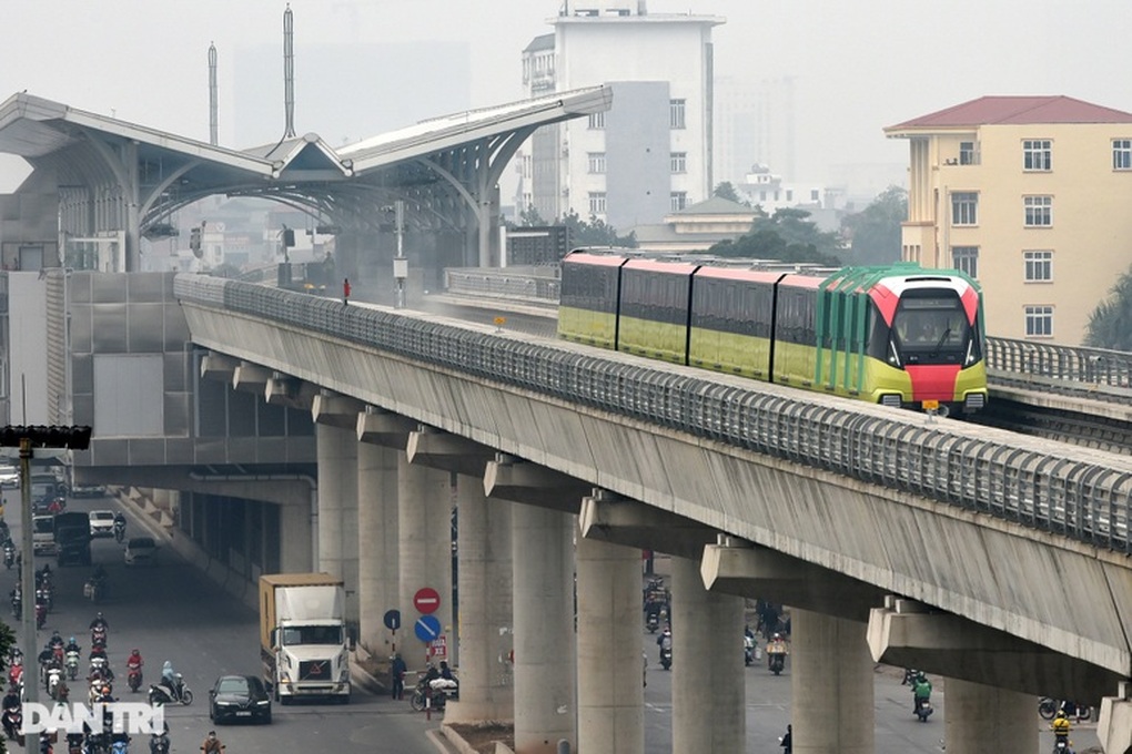 Metro Nhổn - ga Hà Nội chạy thử đoạn trên cao vào đầu tháng 12 - 1 Metro Nhổn - ga Hà Nội chạy thử đoạn trên cao vào đầu tháng 12 - 1