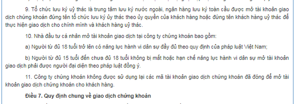 Bộ Tài chính cho phép người đủ 15 tuổi chơi chứng khoán - 1 Bộ Tài chính cho phép người đủ 15 tuổi chơi chứng khoán - 1