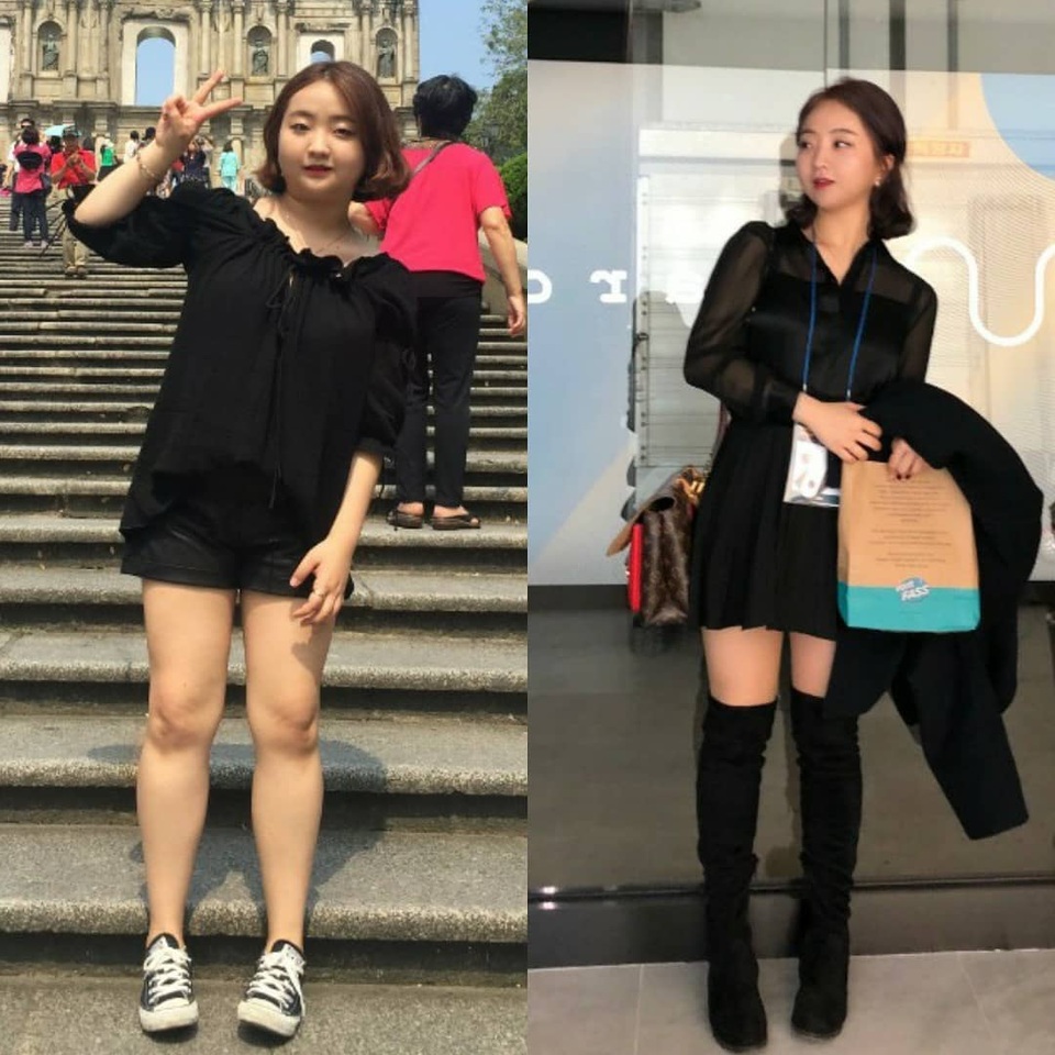 Cô gái Hàn bị bạn trai đá vì béo, giảm cân ngoạn mục xinh như thiên thần - 1 Cô gái Hàn bị bạn trai đá vì béo, giảm cân ngoạn mục xinh như thiên thần - 1
