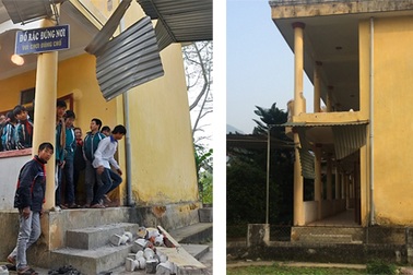 Vụ sập lan can trường: Hiệu trưởng nghi ngại công trình xây ẩu