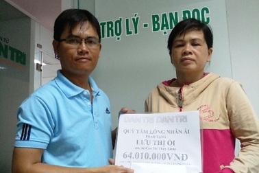 ​Hơn 64 triệu đồng đến với gia đình bé Thùy Linh