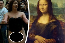 Ra tòa vì “thoát y” trước nàng Mona Lisa