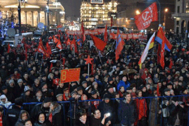 10.000 người tuần hành, mít tinh kỷ niệm Cách mạng tháng Mười