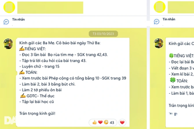 Phụ huynh than mệt mỏi khi giáo viên "lách luật" giao bài về nhà cho con