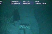 Những hình ảnh đầu tiên của xác tàu ngầm Argentina bị chôn vùi dưới đáy biển