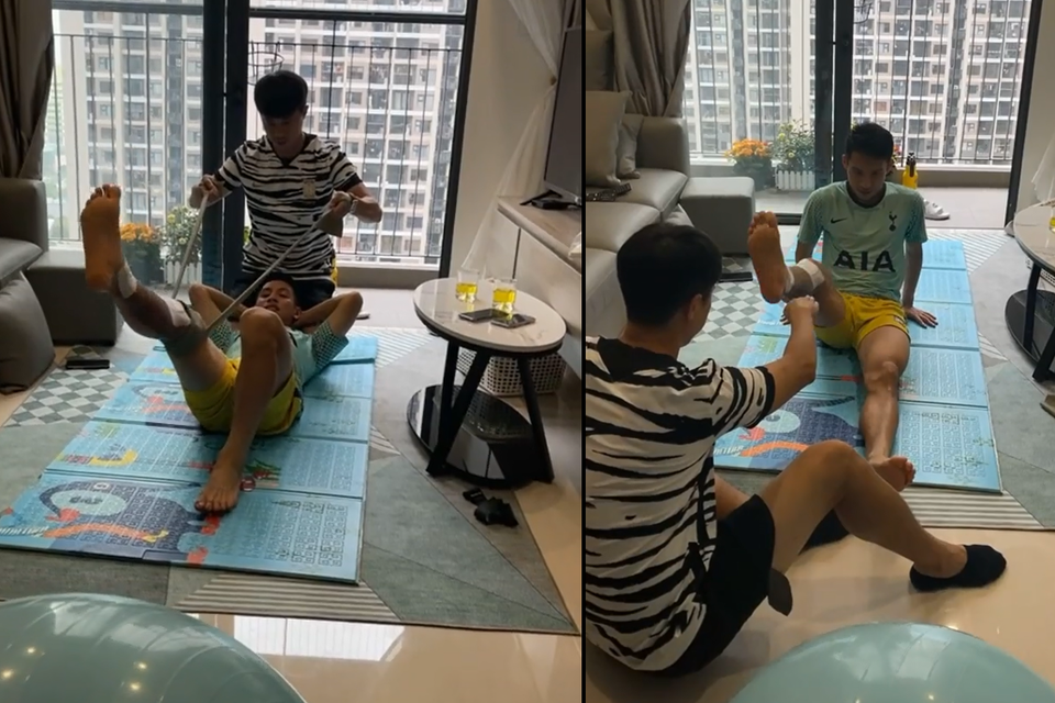 Chuyên gia Hàn Quốc tới nhà giúp Hùng Dũng tập luyện - 1 Chuyên gia Hàn Quốc tới nhà giúp Hùng Dũng tập luyện - 1