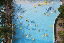 Cảnh hiu hắt ở Công viên nước Hồ Tây ngày nghỉ lễ Quốc khánh