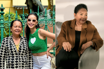 Khán giả xúc động với hình ảnh hiếm hoi mẹ Hoa hậu Ngọc Châu trang điểm