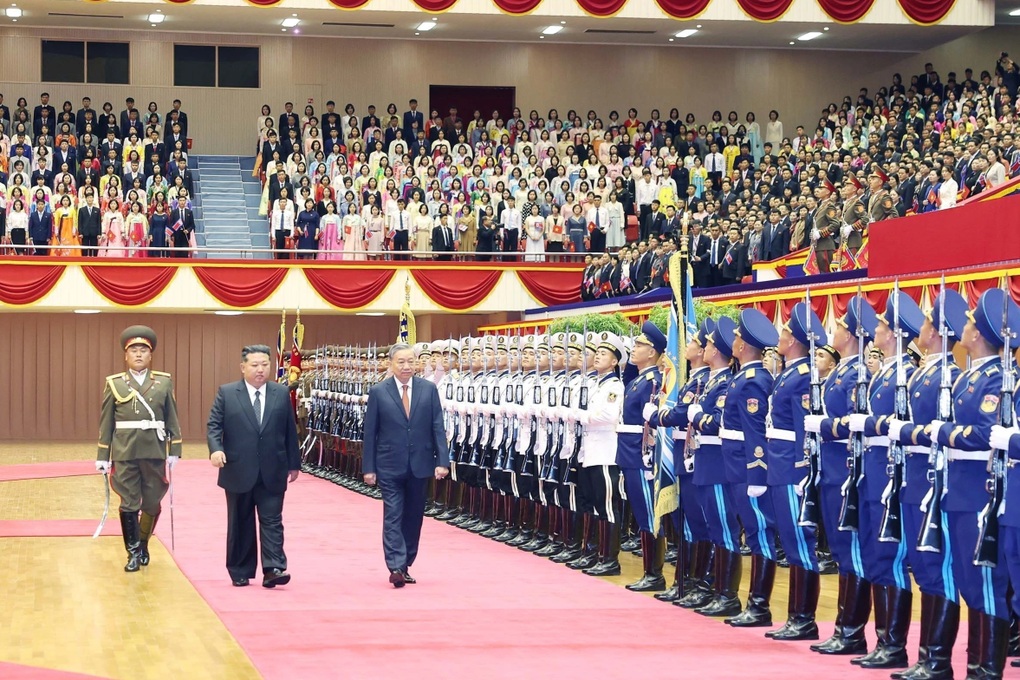 Lễ đón Tổng Bí thư Tô Lâm thăm cấp Nhà nước CHDC Nhân dân Triều Tiên - 7 Lễ đón Tổng Bí thư Tô Lâm thăm cấp Nhà nước CHDC Nhân dân Triều Tiên - 7