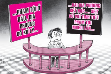 Hiếp hai nơi, xử một lần hay hai?