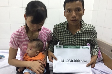 Hơn 141 triệu đồng đến với bé Yến Chi 7 tháng tuổi bị đa dị tật