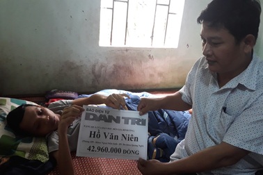 Quảng Ngãi: Trao gần 43 triệu đồng cho anh Hồ Văn Niên
