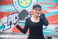 Bảo Thanh nổi bật trên sân, nói lý do dự giải pickleball của báo Dân trí