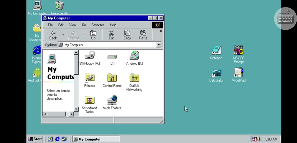 Trải nghiệm Windows 98 trên... smartphone Android - 3 Trải nghiệm Windows 98 trên... smartphone Android - 3
