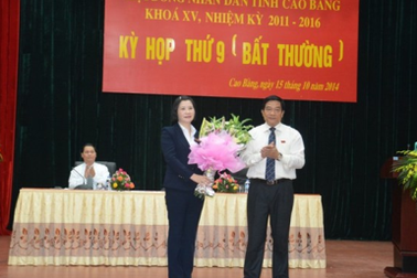 Cao Bằng bầu nữ Phó Chủ tịch UBND tỉnh mới