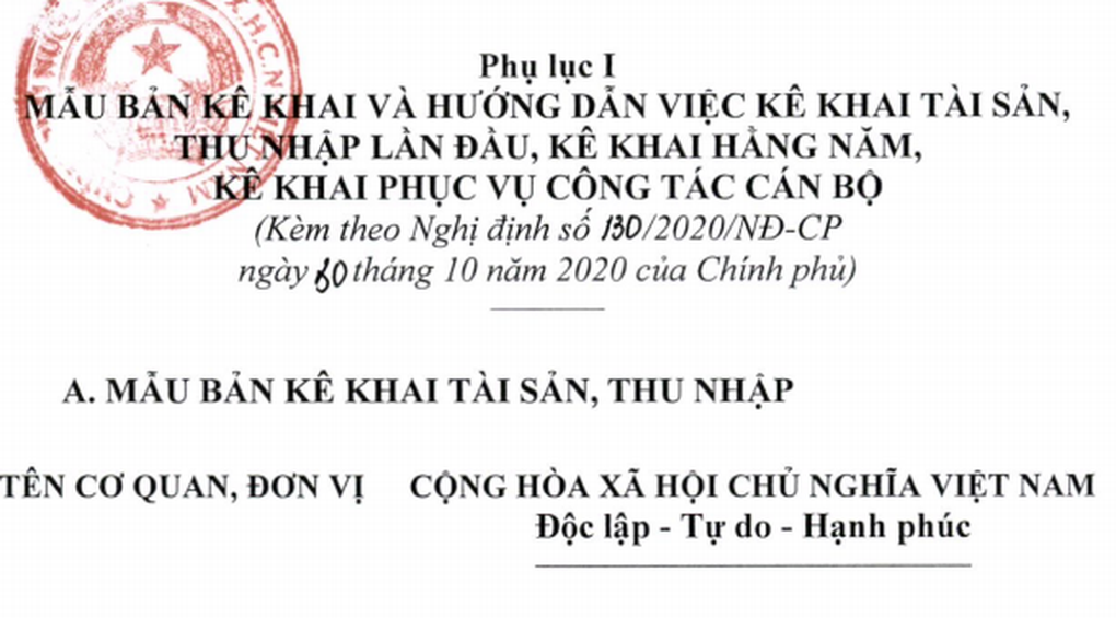 74 người kê khai tài sản, thu nhập chưa đúng quy định - 1 74 người kê khai tài sản, thu nhập chưa đúng quy định - 1