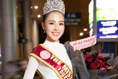 Á hậu Đỗ Hà Trang diện áo dài về nước sau cuộc thi Hoa hậu Hoàn cầu 2024